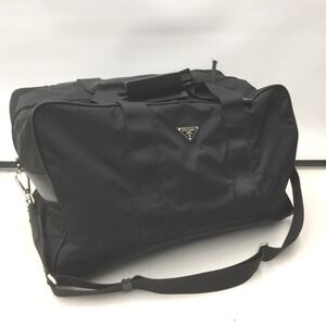 PRADA Nylon Boston Duffle Bag Black